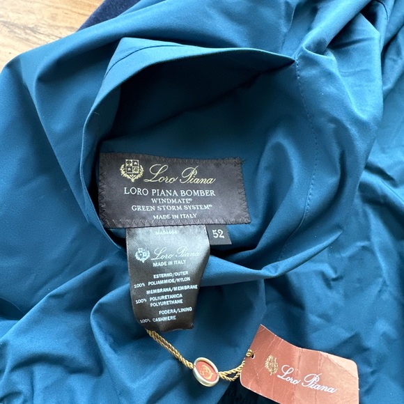 Lori Piana NWT Reversible Windmate Storm System Shell and Cashmere Bomber Jacket - Picture 7 of 8